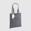 Custom organic cotton canvas totes, with long handles for shoulder carry