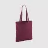 Custom shopper tote in black with long handles, shoulder carry and inexpensive option