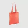 Custom shopper tote in black with long handles, shoulder carry and inexpensive option