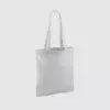Custom shopper tote in black with long handles, shoulder carry and inexpensive option