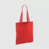 Custom shopper tote in black with long handles, shoulder carry and inexpensive option