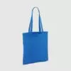 Custom shopper tote in black with long handles, shoulder carry and inexpensive option