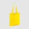 Custom shopper tote in black with long handles, shoulder carry and inexpensive option