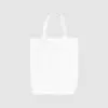 Custom midi tote shopper bag with black stitching