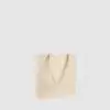 Custom long handle shopper, made from woven, cotton in black