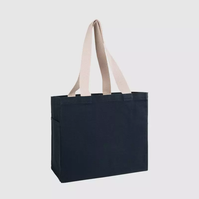 Tote 10oz Eco Canvas with Side Pocket