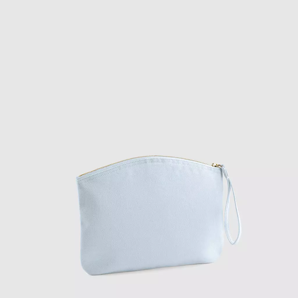 Custom cosmetic bag made from cotton with strap