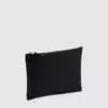 Custom cosmetic bag medium made from cotton canvas with small metal zip