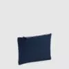 Custom cosmetic bag medium made from cotton canvas with small metal zip