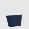 Custom cosmetic bag in black made from cotton canvas