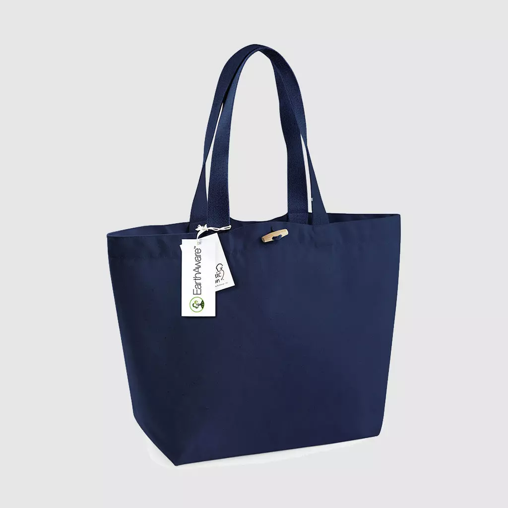 Custom shoulder bag, in black with cotton web straps