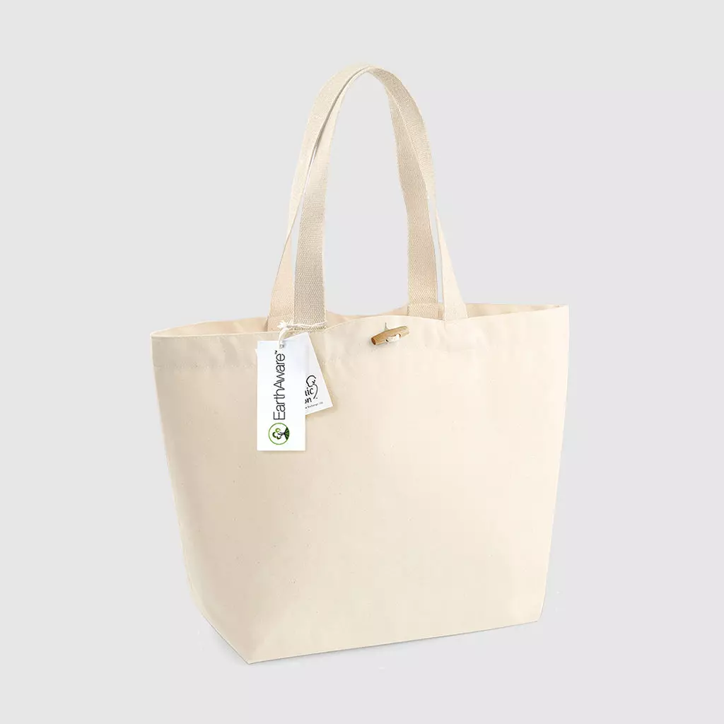 Custom shoulder bag, in black with cotton web straps