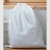Custom laundry drawstring bag, with draw cords available and a soft fabric