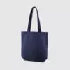 Custom portrait dyed canvas bag with long handles