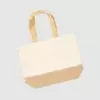 Custom heavyweight canvas shopper bag with cotton handles