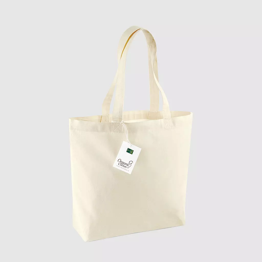 Organic cotton shopper bag for customisation