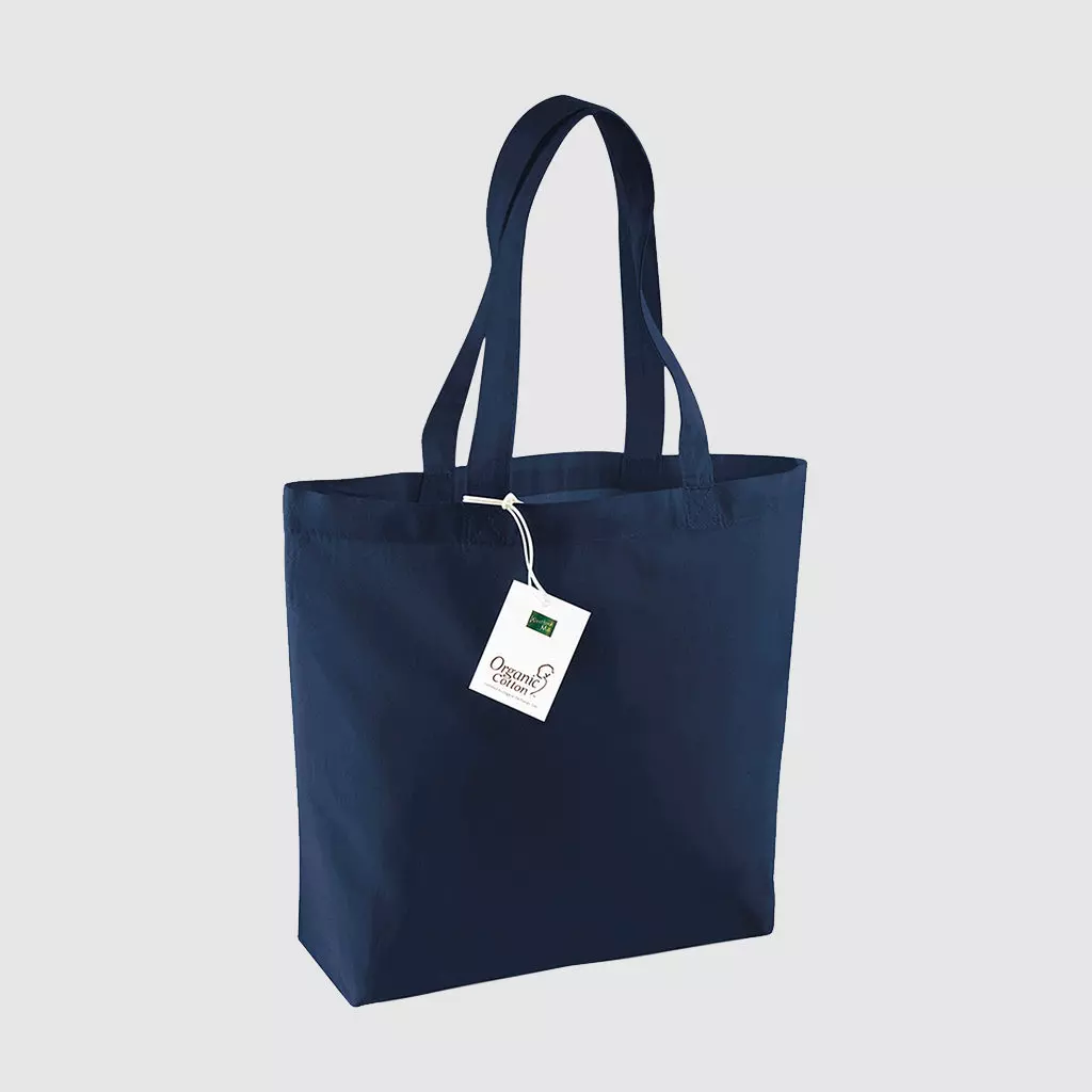 Organic cotton shopper bag for customisation
