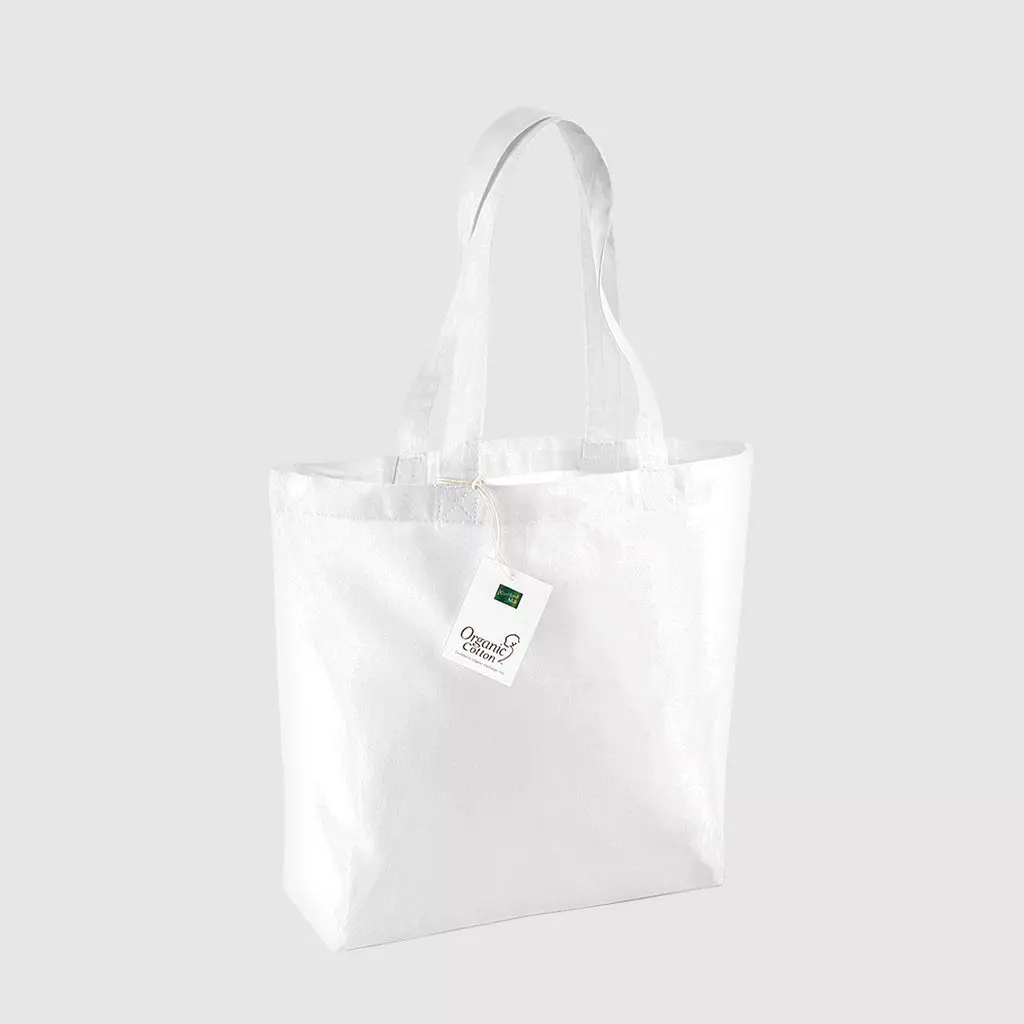 Organic cotton shopper bag for customisation