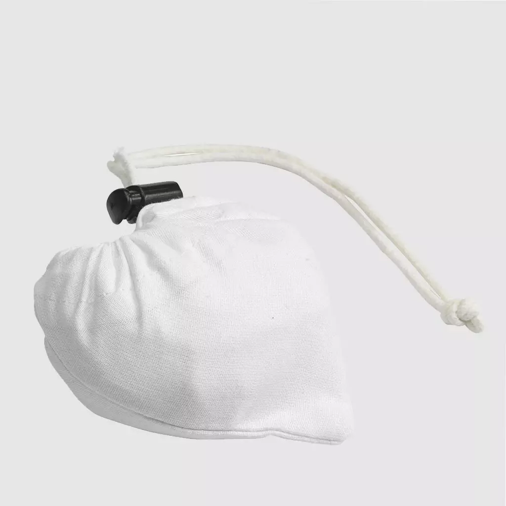 Custom folding shopper made from cotton, with double carrying straps