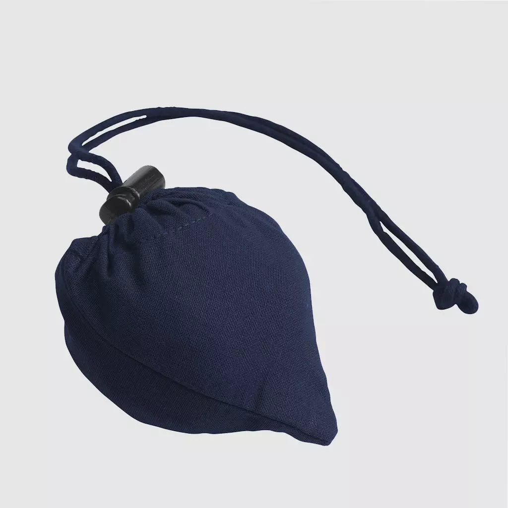 Custom folding shopper made from cotton, with double carrying straps