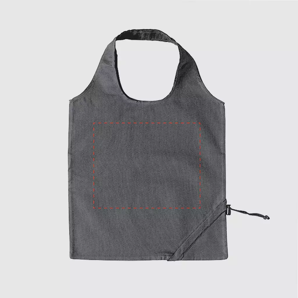 Custom folding shopper made from cotton, with double carrying straps