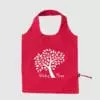 Custom folding shopper made from cotton, with double carrying straps