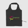 Custom folding shopper made from cotton, with double carrying straps