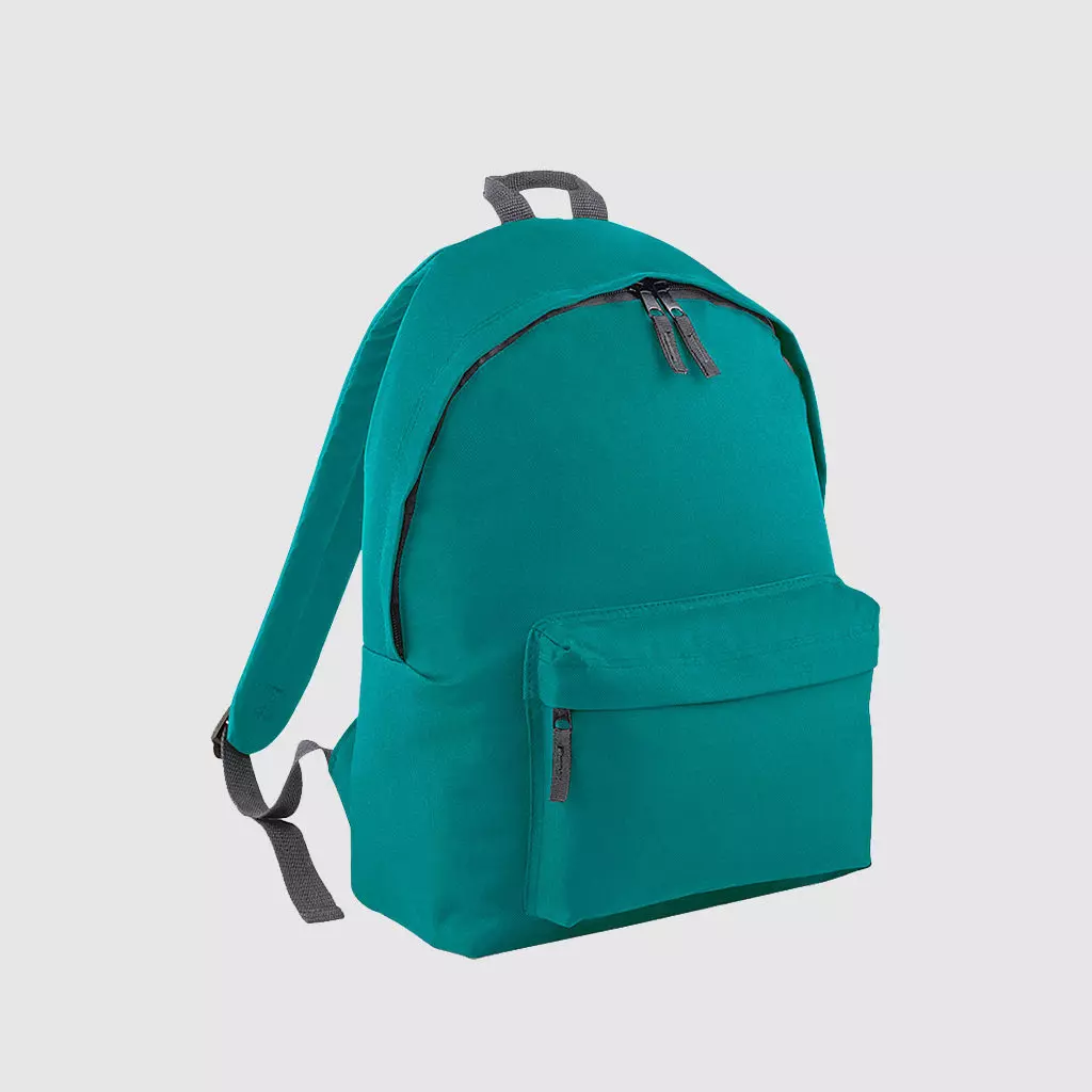 Custom black polyester rucksack with comfortable handles and 600D Polyester, customisation options available
