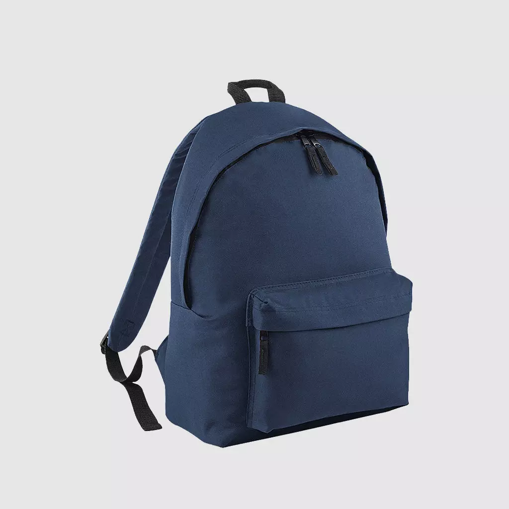 Custom black polyester rucksack with comfortable handles and 600D Polyester, customisation options available