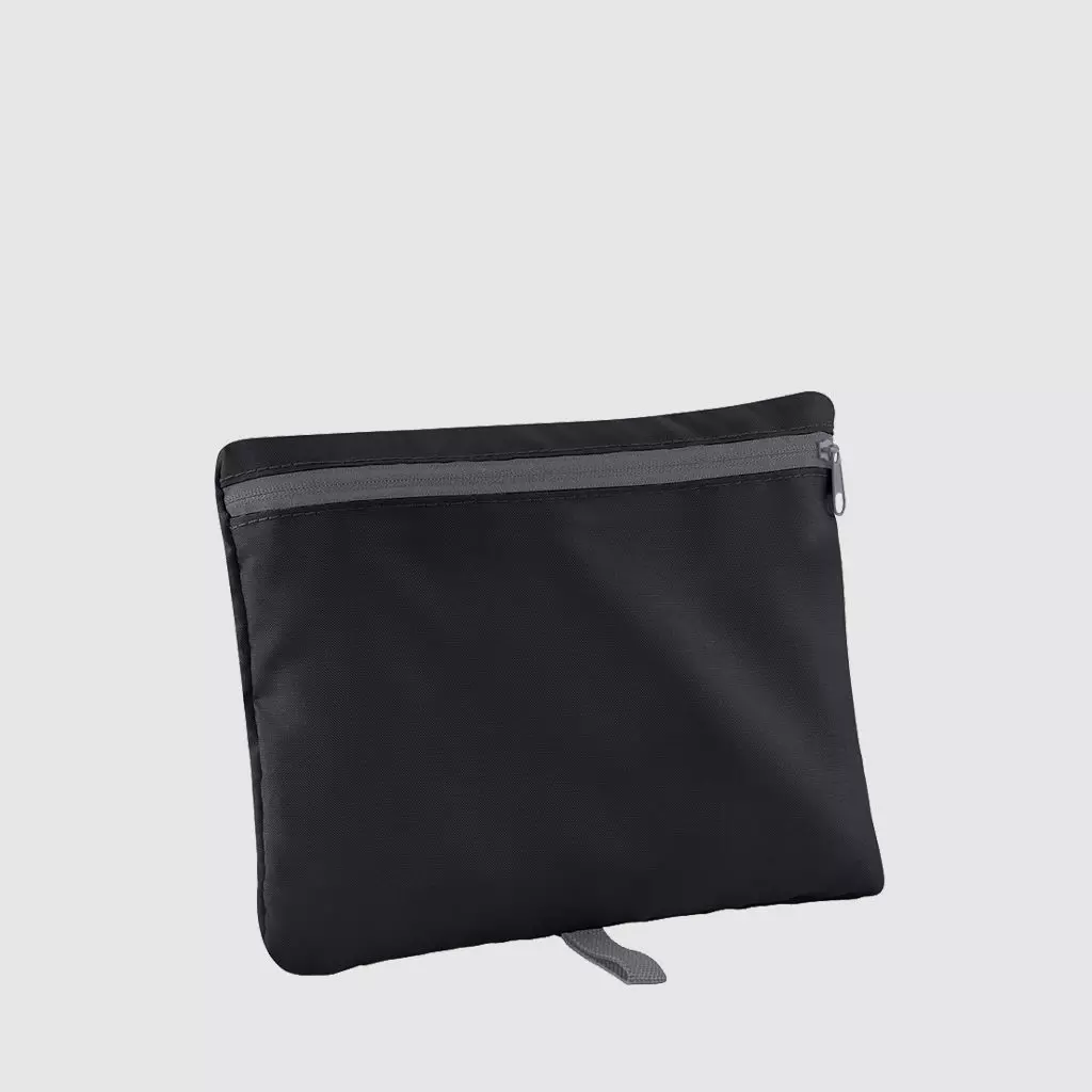 Custom black barrel bag
