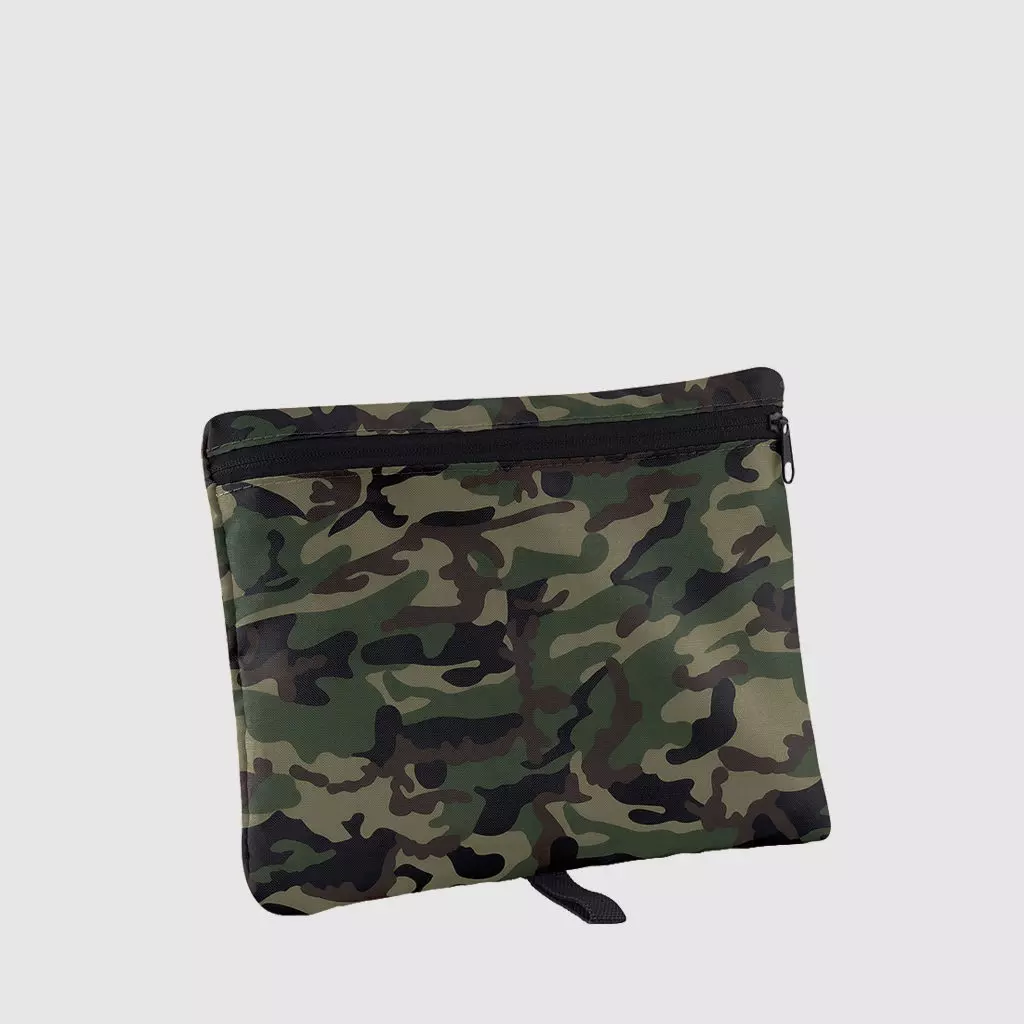 Custom black barrel bag
