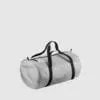 Custom black barrel bag