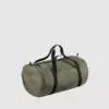 Custom black barrel bag