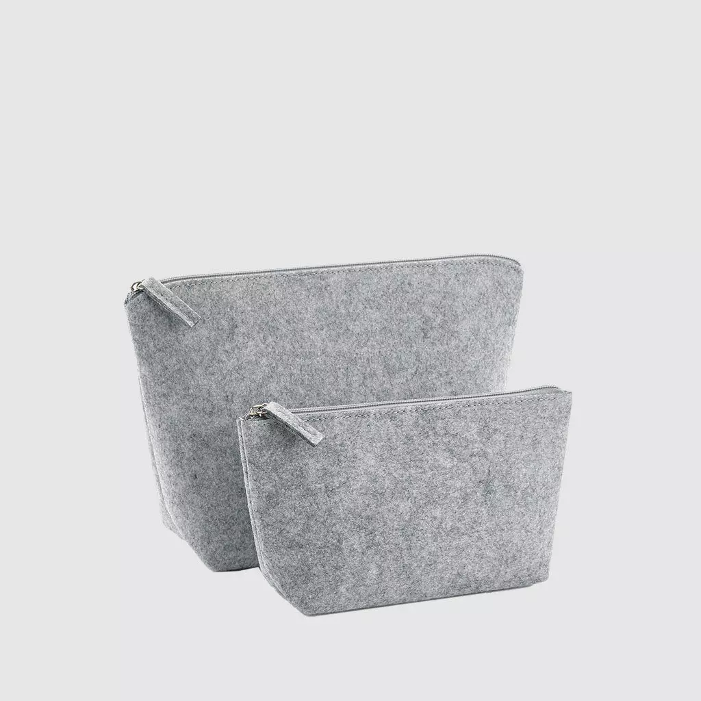 Custom felt accessory bag made from polyester felt