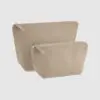Sand Zipped Canvas Accessories Case - Bag Workshop