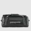 Custom Patagonia black hole duffel bag, with 55l of space