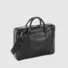 Custom vegan leatherlook briefcase