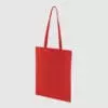 Custom midweight tote, black with long handles, lightweight, made from cotton canvas