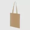 Custom midweight tote, black with long handles, lightweight, made from cotton canvas