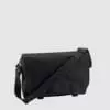 Custom messenger bag with long handles and front zip pockets