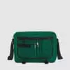 Custom messenger bag with long handles and front zip pockets
