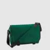 Custom messenger bag with long handles and front zip pockets