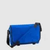 Custom messenger bag with long handles and front zip pockets
