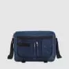 Custom messenger bag with long handles and front zip pockets