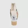 Insulated bottle bag in canvas and vegan leather