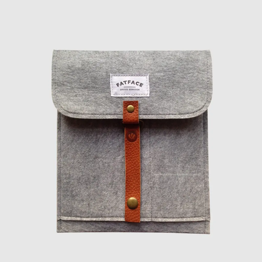 grey felt folder for Fat Face