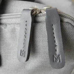 custom vegan yoga bag with embossed vegan leather