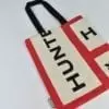 Flat tote bag with HUNTER BOOTS print