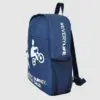 printed backpack side view with white screen print
