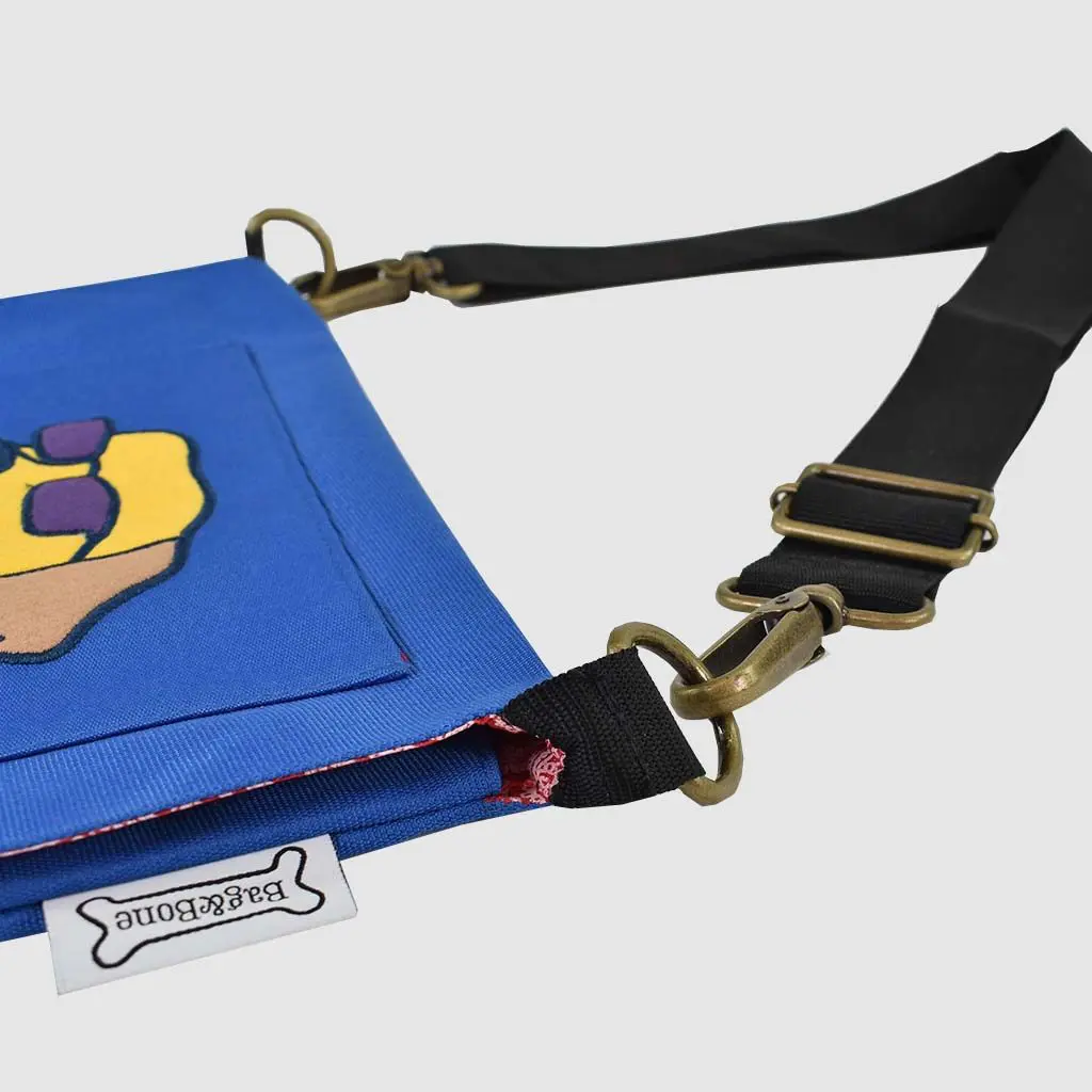custom cross body bag with adjustable metal fastening